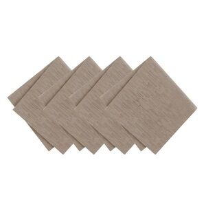 Set of 4 Tan Cloth Napkins